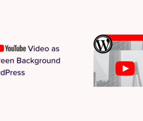How to Add YouTube Video as Fullscreen Background in WordPress