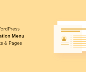How to Add WordPress Navigation Menu in Posts / Pages
